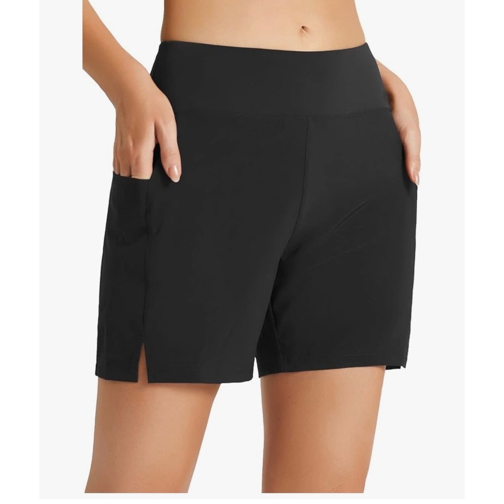 baleaf 5" Quick Dry High Waisted Swim Board Shorts UPF 50+ Swimsuit Bottom Trunk